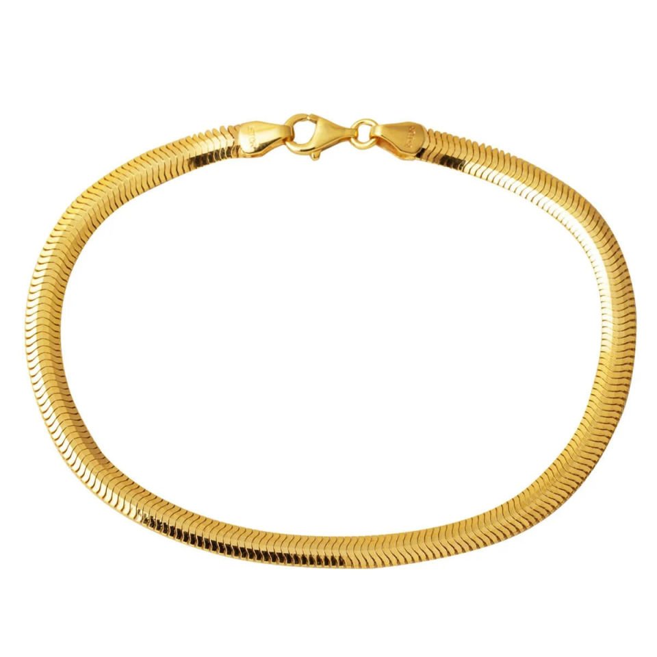 Balıksırtı İtalyan 14 Ayar Altın Bileklik 5 mm